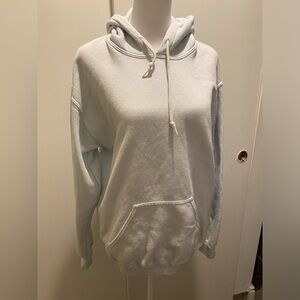 White Fawn Powder Blue Hoodie
